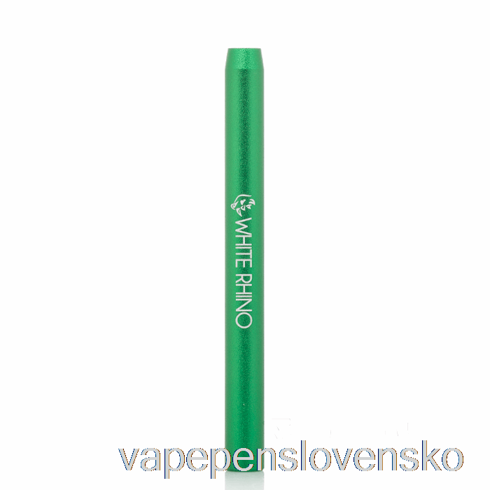 Biely Nosorožec Kovový Netopier Ochutnávač Fajka Zelená Vape Bez Nikotinu
